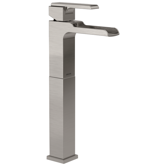 Delta Ara 768LF Single Handle Vessel Channel Bathroom Faucet, stainless
