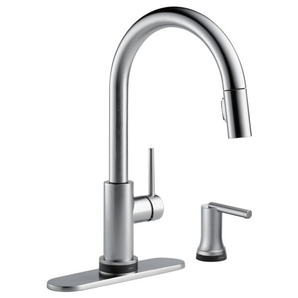 Delta Trinsic 9159T Single Handle Pull-Down Kitchen Faucet with TouchTouch 2O Technology
