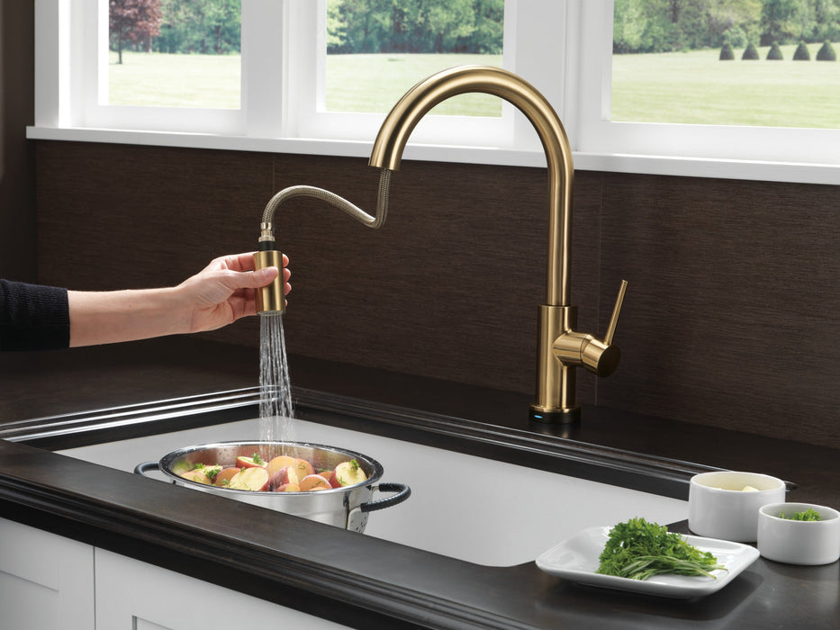Delta Trinsic 9159T Single Handle Pull-Down Kitchen Faucet with TouchTouch 2O Technology