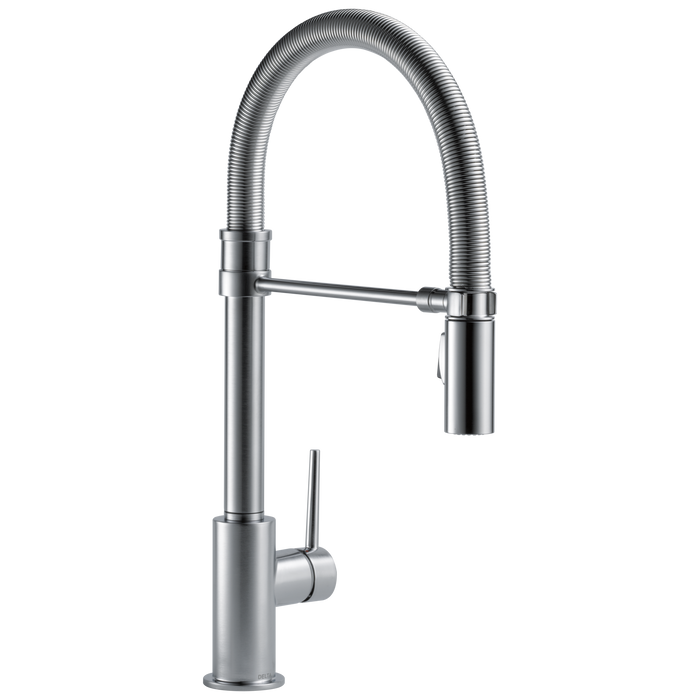 Delta Trinsic 9659 Single-Handle Pull-Down Spring Kitchen Faucet, arctic stainless