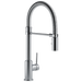 Delta Trinsic 9659 Single-Handle Pull-Down Spring Kitchen Faucet, arctic stainless