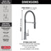 Delta Trinsic 9659 Single-Handle Pull-Down Spring Kitchen Faucet, arctic stainless - view 5