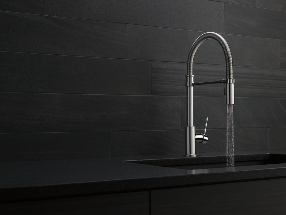 Delta Trinsic 9659 Single-Handle Pull-Down Spring Kitchen Faucet, chrome - view 3