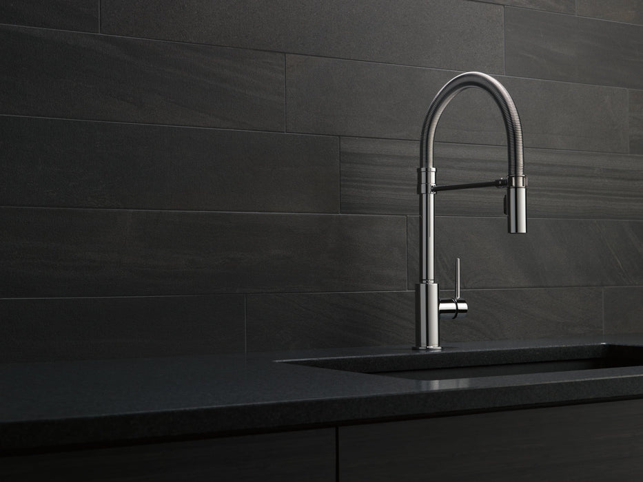 Delta Trinsic 9659 Single-Handle Pull-Down Spring Kitchen Faucet, chrome - view 4