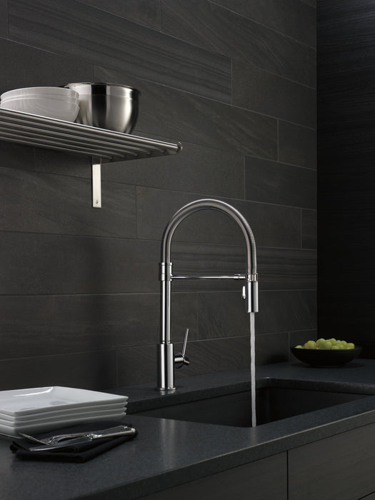 Delta Trinsic 9659 Single-Handle Pull-Down Spring Kitchen Faucet, chrome - view 5