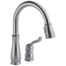 Delta Leland 978 Single Handle Pull-Down Kitchen Faucet, arctic stainless