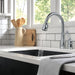 Delta Leland 978 Single Handle Pull-Down Kitchen Faucet, arctic stainless - view 4