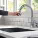 Delta Leland 978 Single Handle Pull-Down Kitchen Faucet, arctic stainless - view 5