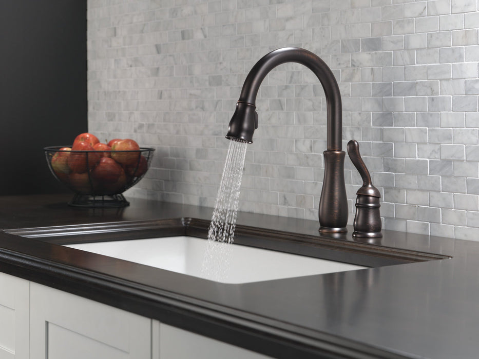 Delta Leland 978 Single Handle Pull-Down Kitchen Faucet, venetian bronze - view 4