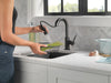 Delta Trinsic 9959 Single Handle Pull-Down Bar / Prep Faucet, matte black - view 5