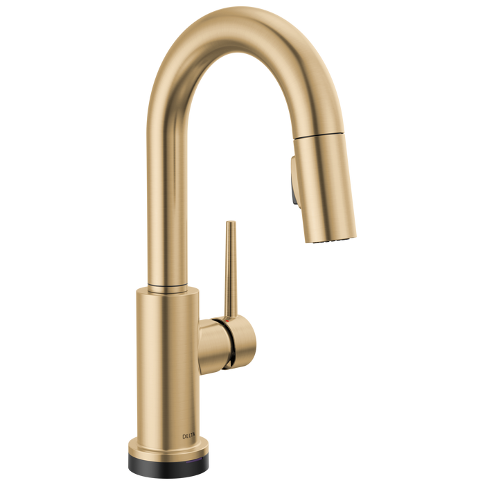 Delta Trinsic 9959T Single Handle Pull-Down Bar / Prep Faucet with TouchTouch 2O Technology