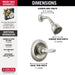 Delta Foundations BT13210 Monitor 13 Series Shower Trim, stainless - view 2
