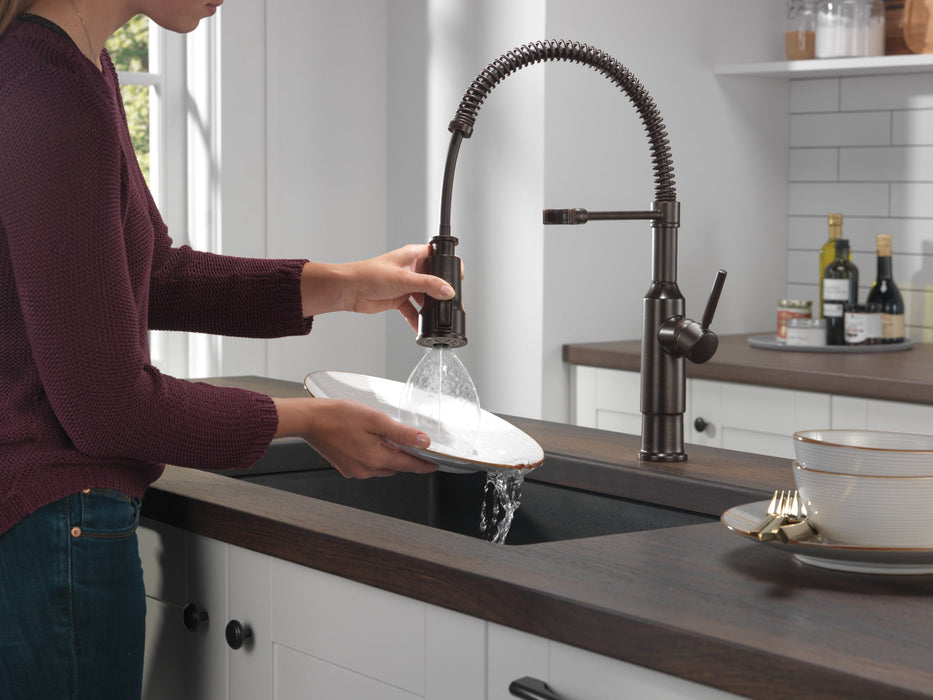 Delta Theodora 18804Z Single-Handle Pull-Down Spring Kitchen Faucet