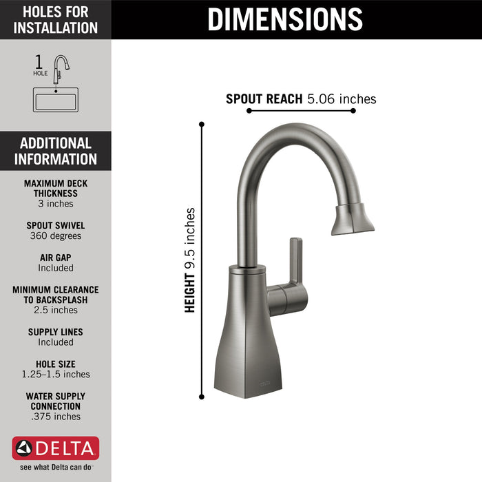 Delta 1940 Contemporary Square Beverage Faucet
