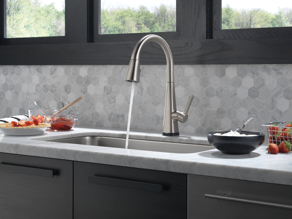 Delta Lenta 19802TZ Single-Handle Pull-Down Kitchen Faucet with TouchTouch 2O Technology
