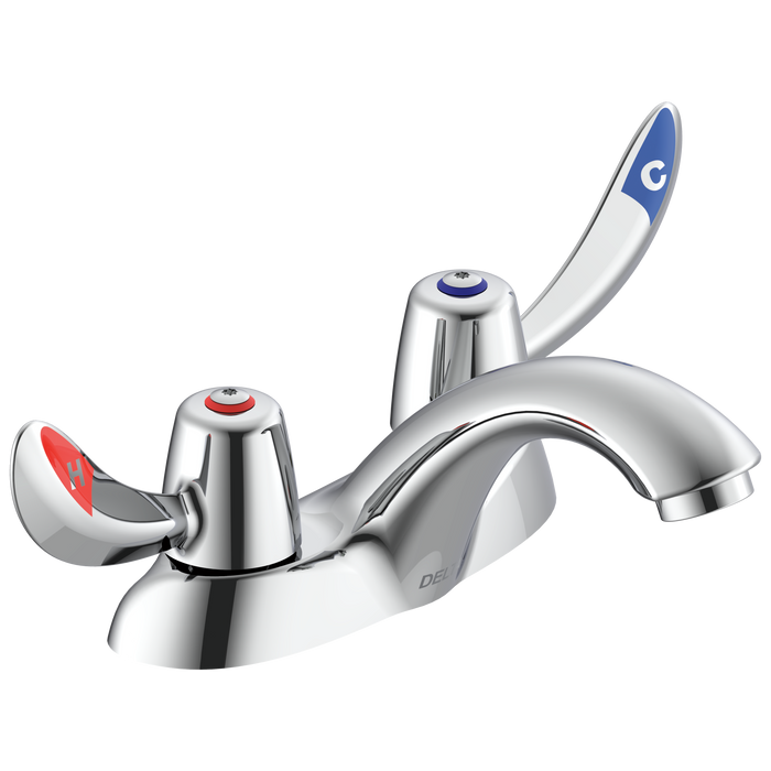 Commercial 21C 21C152 Two Handle Centerset Bathroom Faucet - Less Pop-Up