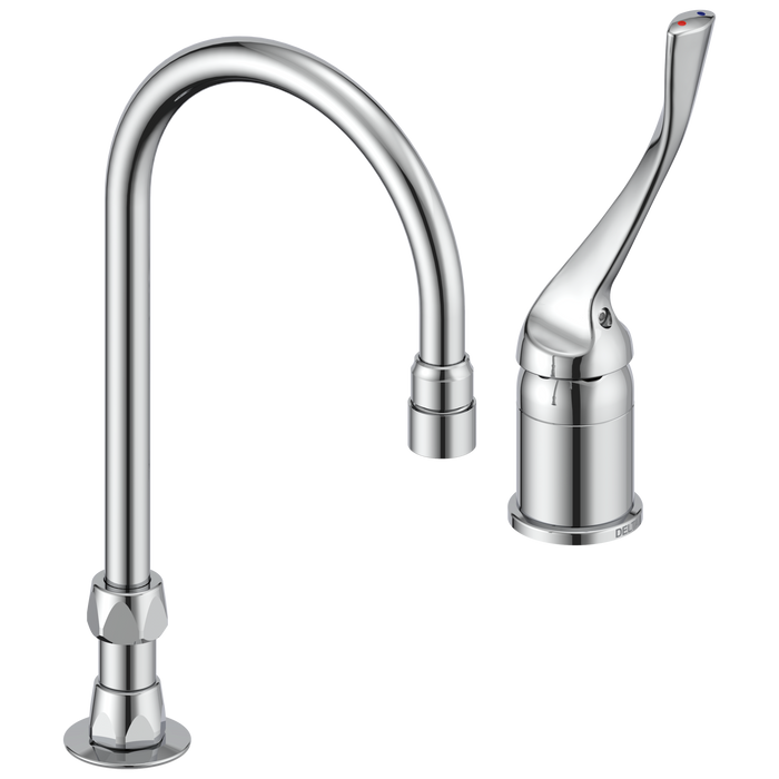 Commercial 24T2 24T2643 Single Control Mixing Faucet with Gooseneck Spout - Less Pop-Up