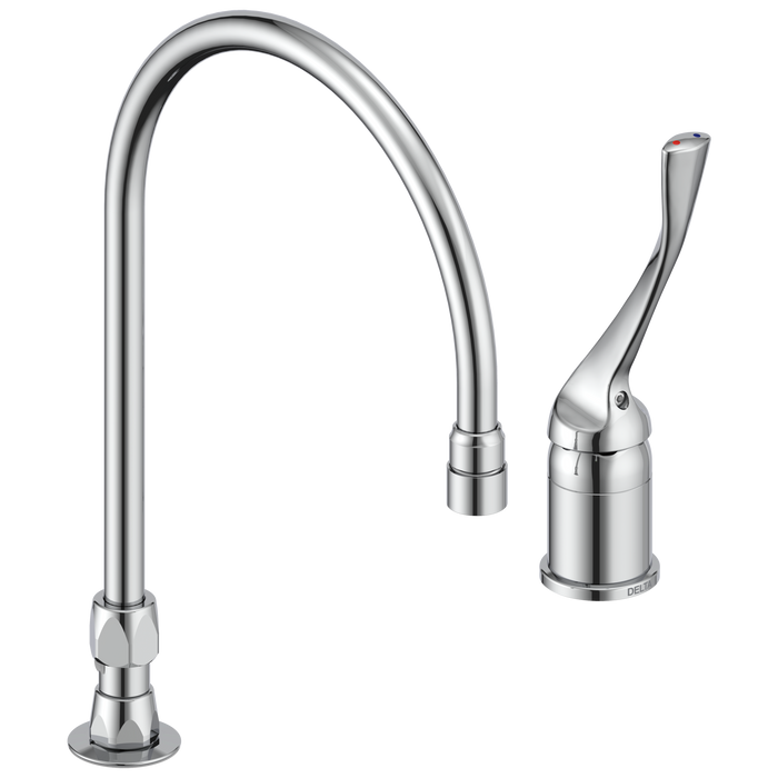 Commercial 24T2 24T2643 Single Control Mixing Faucet with Gooseneck Spout - Less Pop-Up