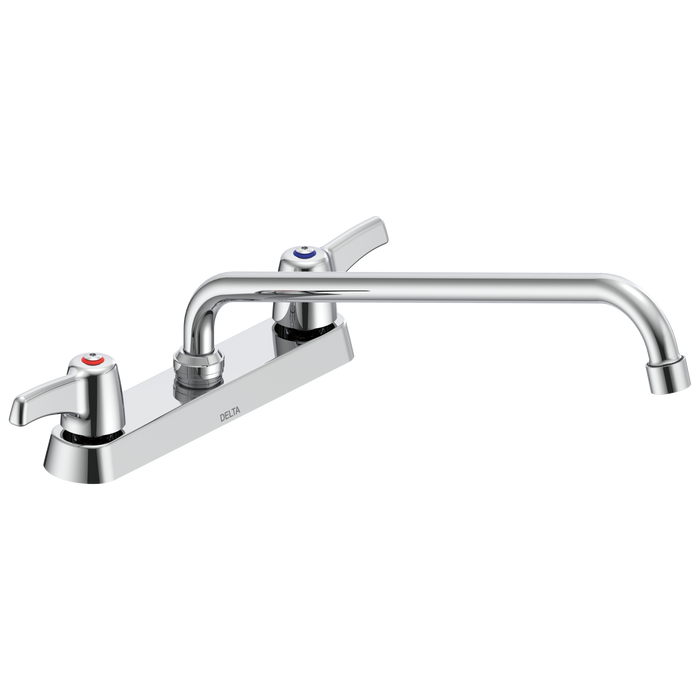 Commercial 26C3 26C3223 Two Handle 8 In Cast Deck-Mount Faucet