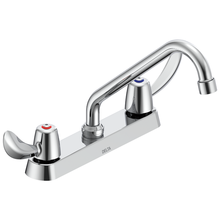 Commercial 26C3 26C3232 Two Handle 8 In Cast Deck-Mount Faucet