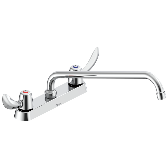 Commercial 26C3 26C3242 Two Handle 8 In Cast Deck-Mount Faucet