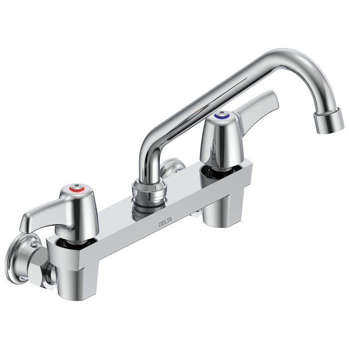 Commercial 28C3 / 28C4 / 28C6 28C4243 Two Handle 8 In Wallmount Service Sink Faucet