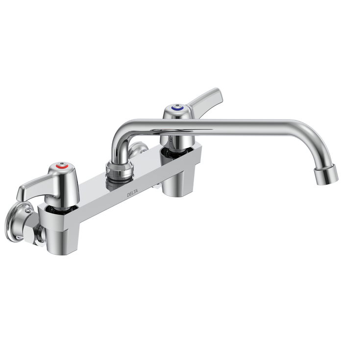 Commercial 28C3 / 28C4 / 28C6 28C4443 Two Handle 8 In Wallmount Service Sink Faucet