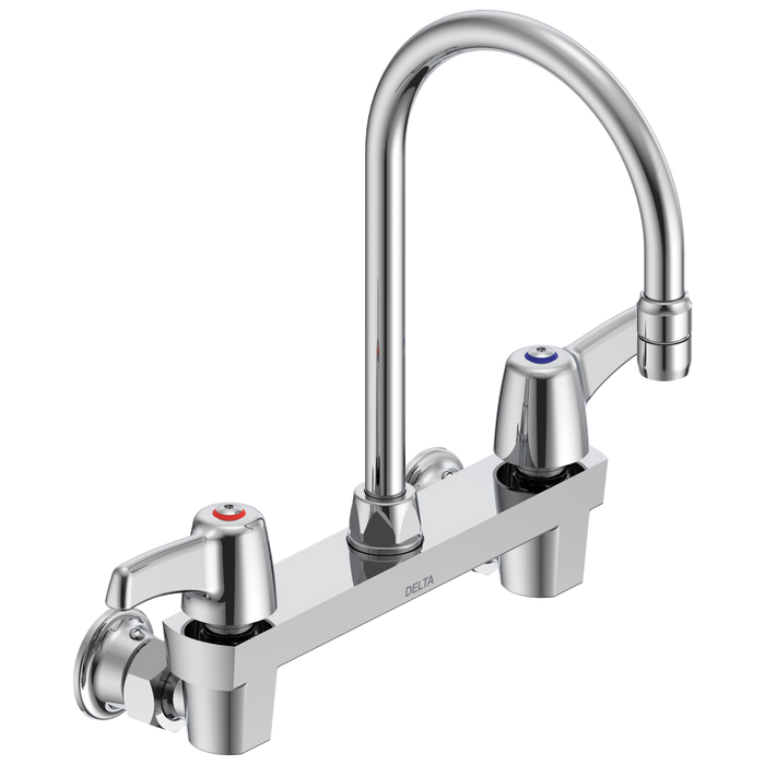 Commercial 28C3 / 28C4 / 28C6 28C4943 Two Handle 8 In Wallmount Service Sink Faucet