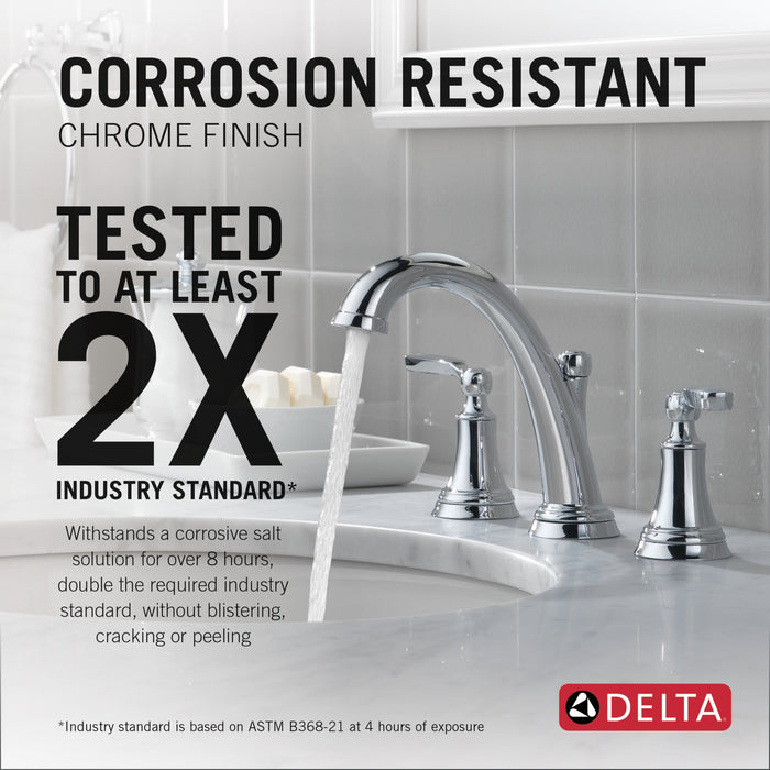 Delta Woodhurst 3532LF Two Handle Widespread Bathroom Faucet