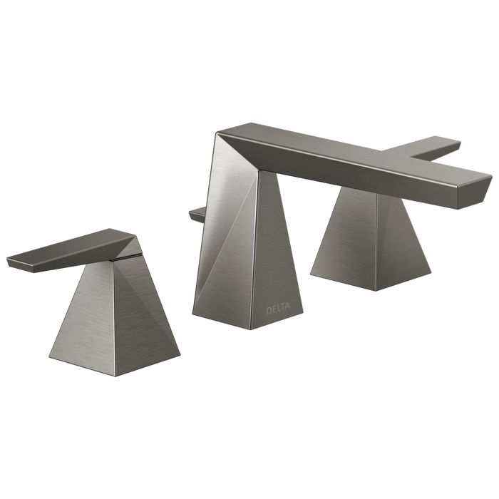 Delta Trillian™: Two Handle Widespread Bathroom Faucet, lumicoat black stainless