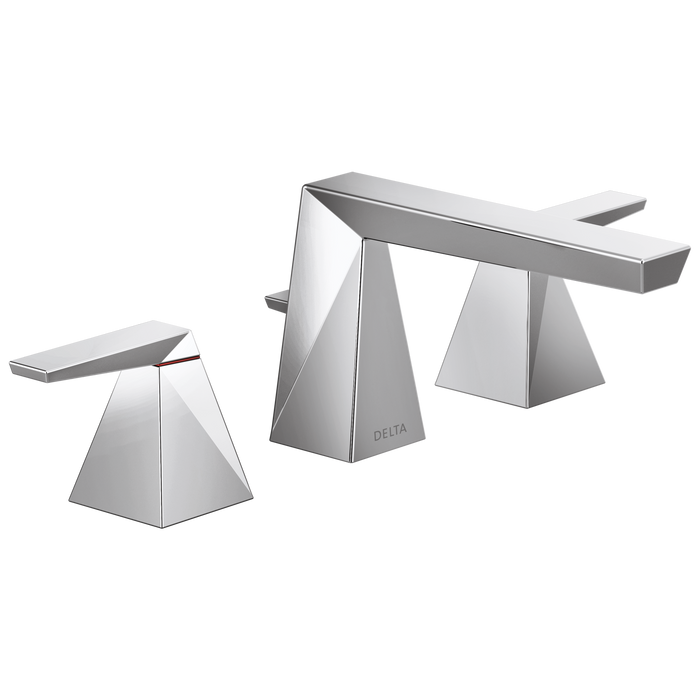 Delta Trillian™: Two Handle Widespread Bathroom Faucet, lumicoat chrome