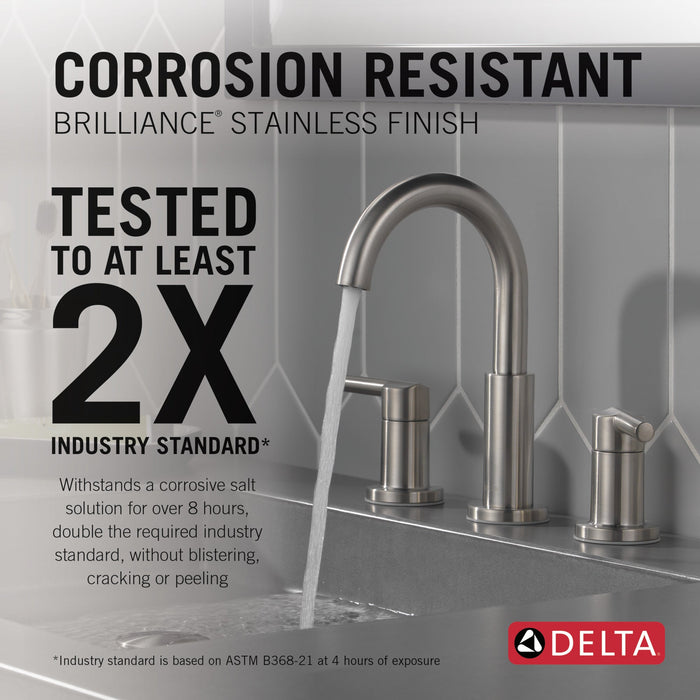 Delta Nicoli 35749LF Two Handle Widespread Bathroom Faucet
