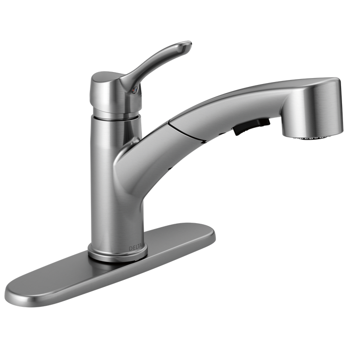 Delta Collins 4140 Single Handle Tract-Pack Pull-Out Kitchen Faucet