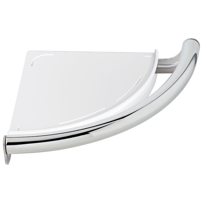 Delta BathSafety 41516 Contemporary Corner Shelf with Assist Bar