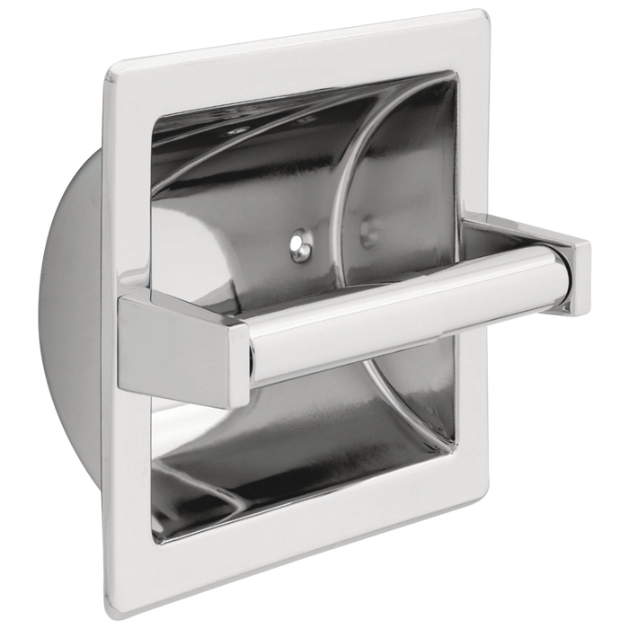 Delta 45072 Brass Recessed Paper Holder with Brass Roller