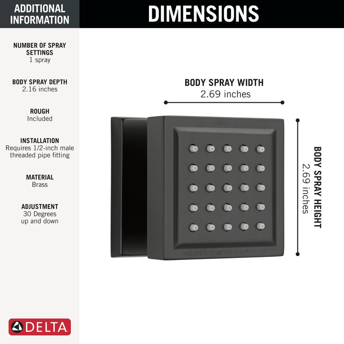 Delta 50150 Surface Mount Body Spray