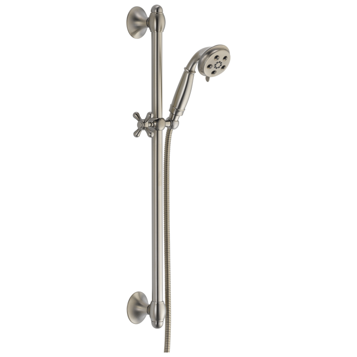 Delta Universal Showering Components 51308 H2OKINETIC 3-Setting Slide Bar Hand Shower