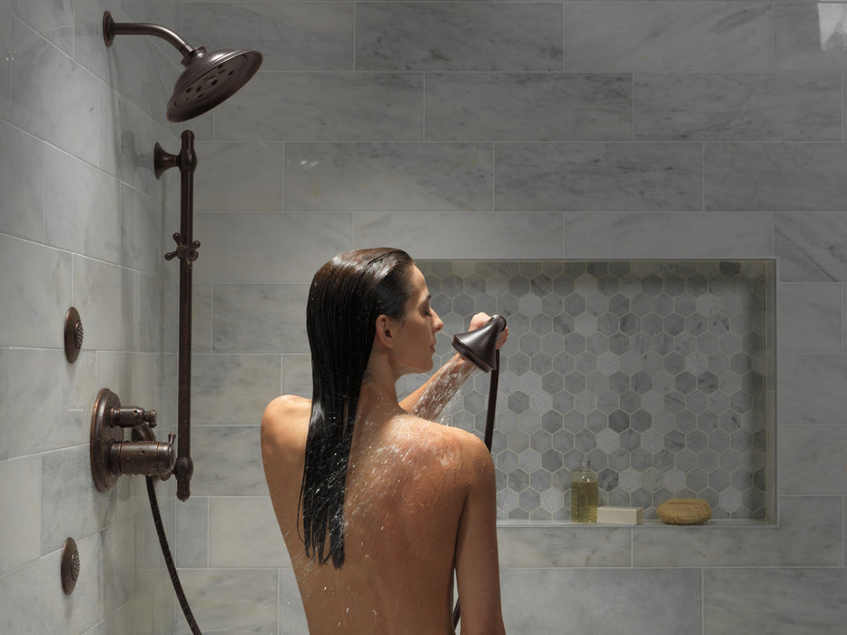 Delta Universal Showering Components 51308 H2OKINETIC 3-Setting Slide Bar Hand Shower