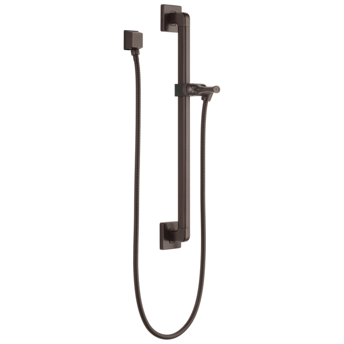 Delta Universal Showering Components 51500 Adjustable Slide Bar / Grab Bar Assembly with Elbow