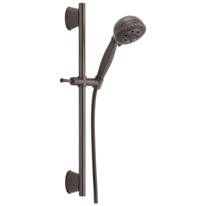 Delta Universal Showering Components 51559 H2OKINETIC 5-Setting Slide Bar Hand Shower