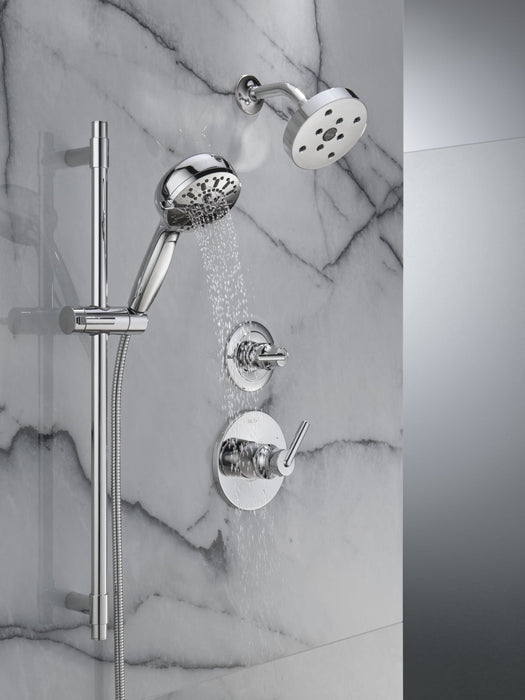 Delta Universal Showering Components 51584 7-Setting Slide Bar Hand Shower with Cleaning Spray