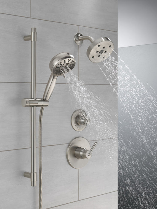 Delta Universal Showering Components 51584 7-Setting Slide Bar Hand Shower with Cleaning Spray