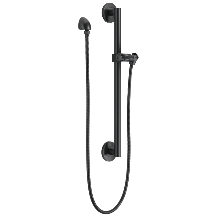 Delta Universal Showering Components 51600 Adjustable Slide Bar / Grab Bar Assembly with Elbow