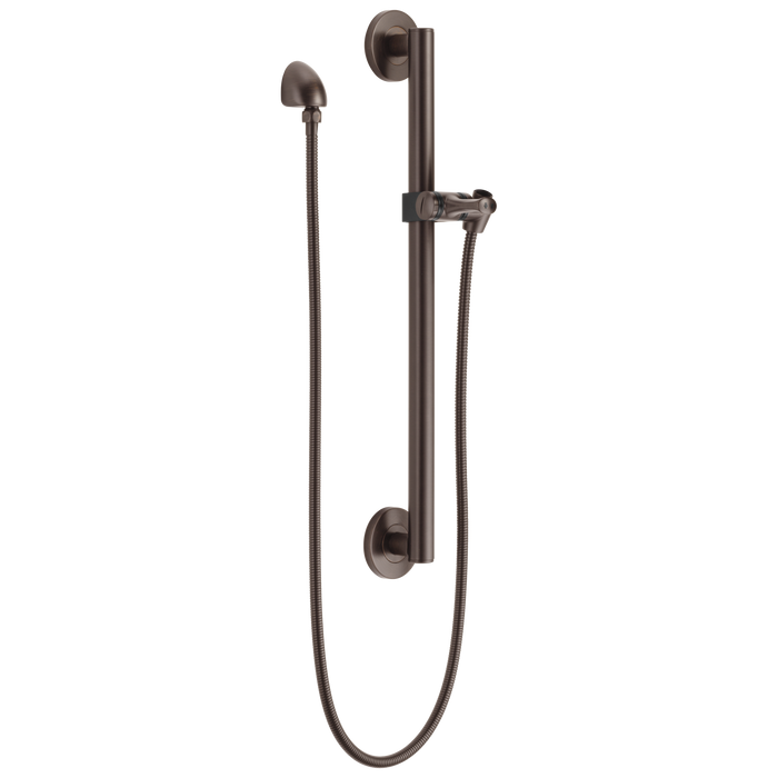 Delta Universal Showering Components 51600 Adjustable Slide Bar / Grab Bar Assembly with Elbow