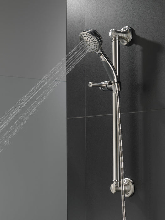 Delta Universal Showering Components 51900 ActivTouch 9-Setting Hand Shower with Traditional Slide Bar / Grab Bar