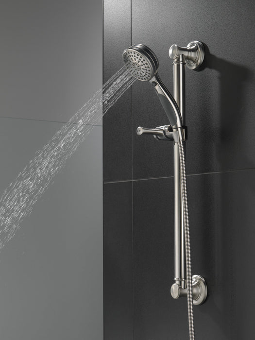 Delta Universal Showering Components 51900 ActivTouch 9-Setting Hand Shower with Traditional Slide Bar / Grab Bar