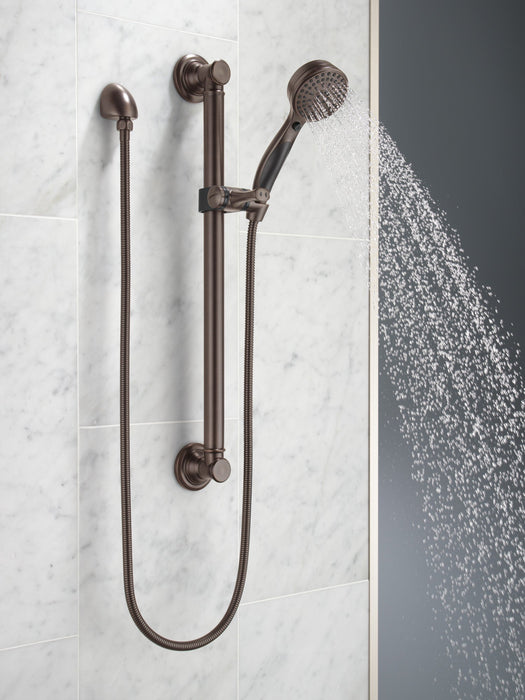 Delta Universal Showering Components 51900 ActivTouch 9-Setting Hand Shower with Traditional Slide Bar / Grab Bar
