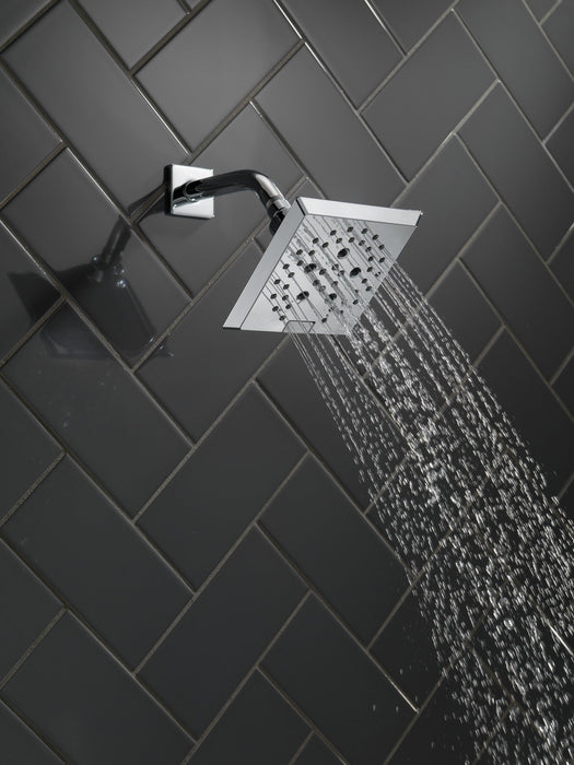 Delta Universal Showering Components 52664 H2OKINETIC 5-Setting Angular Modern Raincan Shower Head