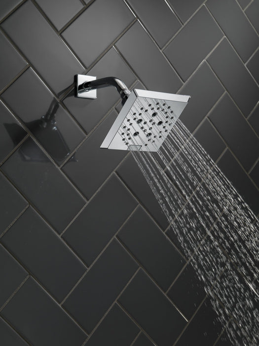 Delta Universal Showering Components 52664 H2OKINETIC 5-Setting Angular Modern Raincan Shower Head