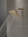 Delta Universal Showering Components 52664 H2OKINETIC 5-Setting Angular Modern Raincan Shower Head, lumicoat champagne...